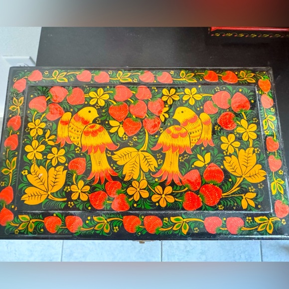 Khokhloma Jewelry Box